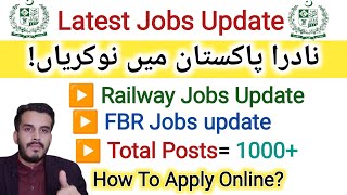 Nadar Pakistan JobsHow to ApplyPakistan Railway Jobs updateFBR Jobs [upl. by Gundry619]