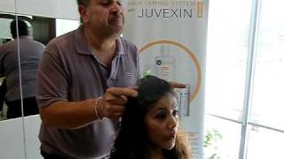 The Global Keratin Hair Taming System with Juvexin at Sally Hershberger Los Angeles [upl. by Zurheide]