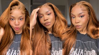 The Perfect Auburn Ginger Hair color amp Beginner Friendly Install  UNICE Hair [upl. by Adnihc883]