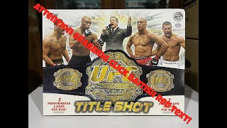 Opening UFC Title Shot Hobby Box  Jones  GSP Auto Hunting [upl. by Balduin]