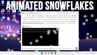 Add Animated Snowflakes to Your Windows Desktop [upl. by Triny]