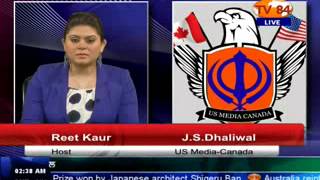 TV84 NEWS 032514 Part1 Interview with JS Dhaliwal US Media Canada [upl. by Yroger]