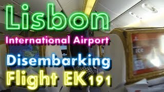 GoPro  Lisbon International Airport  Disembarking Plane  Flight EK191 and EK6305  1 [upl. by Ludewig]