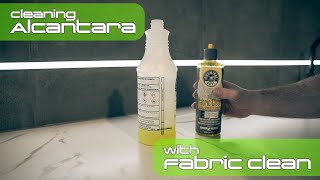 Cleaning Alcantara with CG Fabric Clean [upl. by Thissa]