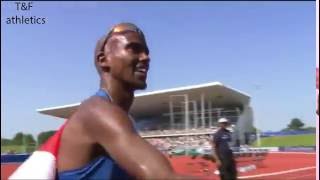 Mo FARAH 73262 WL NR 3000m Mens  Birmingham Diamond League 2016 [upl. by Anneuq]