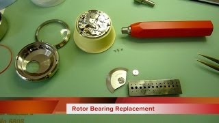 How to replace rotor bearing on an automatic watch Valjoux 7750  2892A2 Watch repair tutorials [upl. by Naujahs472]