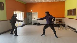 Testing the Blackfencer Steel Spadroon  Ruben vs Rui [upl. by Spragens]