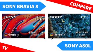 Sony Bravia 8 vs A80L  OLED TV Comparison [upl. by Eaton630]