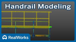 Handrail Modeling Tutorial  Trimble RealWorks [upl. by Lamok]