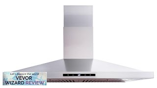 VEVOR Wall Mount Range Hood Ductless ChimneyStyle Kitchen Stove Vent Stainless Steel Review [upl. by Cheyney87]