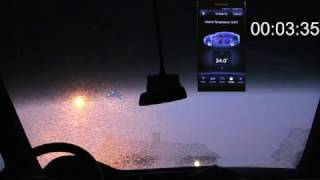 Model X preheating and defrosting timelapse [upl. by Yngad398]