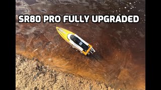 Vector SR80Pro RC Boat full upgrade kit installation and first run [upl. by Welles]