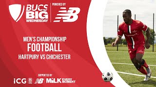 Aldi Mens Football Championship Final  BUCS Big Wednesday 2024  Hartpury vs Chichester [upl. by Gnilyarg]