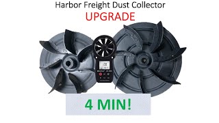 DIY Harbor Freight Dust Collector Impeller Upgrade [upl. by Wailoo109]