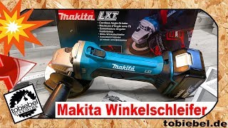 MAKITA DGA452 Akku Winkelschleifer⎮Besser als Bosch Flex Review Unboxing Test Flex Schleifer 18v [upl. by Wilber466]