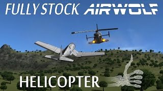 Functional STOCK Airwolf Helicopter Replica  KSP [upl. by Emmit117]