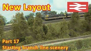 New Layout Build  Making a start on the branch line scenery [upl. by Boles]