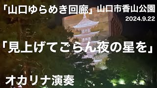 オカリナ演奏「見上げてごらん夜の星を」（山口ゆらめき回廊） 和田名保子 [upl. by Teik257]