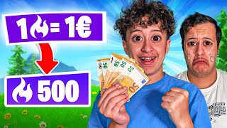 1 POINT DARENE  1€ sur FORTNITE BATTLE ROYALE  OVERTECK a pleuré [upl. by Ohara]