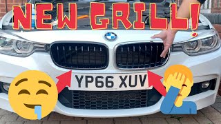 BMW F30 Grill Replacement  3 Series [upl. by Bradway458]