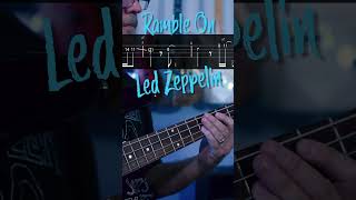 Ramble On Led Zeppelin Bass Riff with Tab [upl. by Ativet]