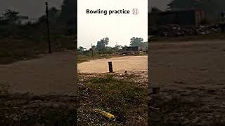 Bowling action and fast bowling practice ⚾ bowling practice wicket length subscribe yt shorts [upl. by Esirec]