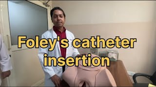 Foleys catheter insertion technique medimantra medical viral mbbs shortvideo trending neet [upl. by Idyak]