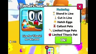 Ps99 update wait in line for titanic good or not [upl. by Nalloh]