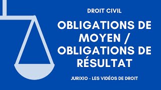 Obligation de moyen et obligation de résultat définition exemples [upl. by Punke744]