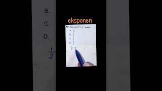 Matematika SMPeksponen videoshort [upl. by Nylirahs743]