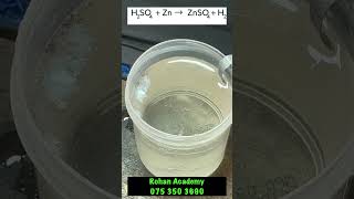 Reaction of Sulfuric acid vs Zinc [upl. by Veronique208]