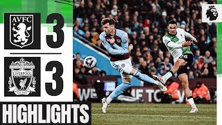 Quansah amp Gakpo Goals in Six Goal Thriller  Aston Villa 33 Liverpool  Highlights [upl. by Annovy]