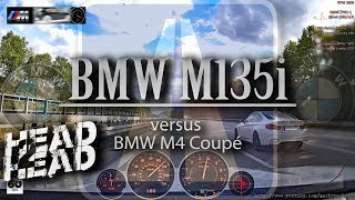 Bargain M vs Real M BMW M135i vs BMW M4 Coupé 80255 Autobahn Waylens RaceRender [upl. by Burck]