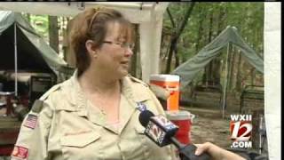 Boy Scouts Run For Cover Before Storm [upl. by Ludwog]