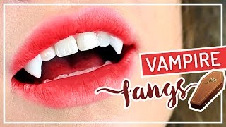 DIY VAMPIRE FANGS Vampirzähne einfach selber machen TypischSissi [upl. by Nemaj]