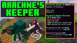 Arachnes Keeper  Bestiary Guide  Hypixel Skyblock [upl. by Durrace]