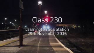 Vivarail Class 230 Leamington Spa Station 29th November 2016 [upl. by Bartie]