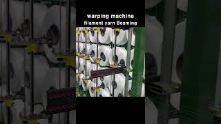 Warping machine filament yarn Beaming machine Warp Knitting Warp knitting SangDon Choi 트리코트 정경기 [upl. by Nywrad]