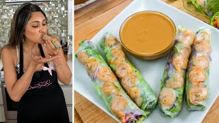 Low Carb amp Keto Friendly Summer Rolls Recipe [upl. by Anawd941]