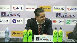 UŽIVO  Partizan Mozzart Bet  Crvena Zvezda Meridianbet  ABA Playoffs Press konferencija [upl. by Aihsei]