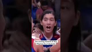 Winning moment of Alas Pilipinas Women’s Volleyball Team vs Australia  AVC Challenge Cup 2024 [upl. by Aralomo748]