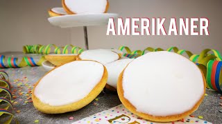 Amerikaner  Saftige Amerikaner  Rezept  einfach selber machen  Karnevalsrezept  Kikis Kitchen [upl. by Yonatan860]