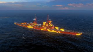 Ranked Battle  Mikhail Kutuzov Tier 8 soviet premium cruiser  World of Warships Blitz [upl. by Adnir]