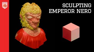 Sculpting the Caricature Portrait of Nero  Roman Emperor Sculpture  Art Process [upl. by Shirline361]