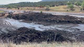 AFTERMATH  Ruidoso Downs racetrack flooding [upl. by Arocal]