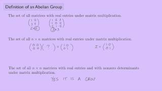 Abstract Algebra 1 Definition of an Abelian Group [upl. by Gnoht]