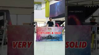 Maxtify Promotion Tension Fabric Counter  How to Setup displaysystem event [upl. by Onek]