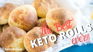 THIS SECRET INGREDIENT MAKES THE BEST KETO ROLLS  Gluten Free Fluffy amp Delicious [upl. by Stalker]