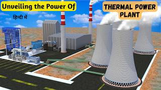 Thermal Power Plant  Boiler  Turbine  Economizer  Thermal Generator  In Hindi [upl. by Priestley]