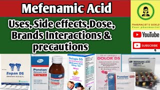 Mefenamic Acid Everything You Need to Know About This Drug M Acid tablet ponstanpharmacist [upl. by Yzmar466]